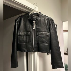 COPY - Women’s Jcrew Collection Jodie leather lady jacket, size S